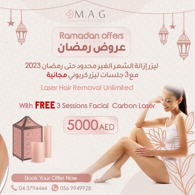 Unlimited Laser Hair Removal plus Free Facial Carbon Laser