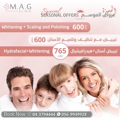 Teeth Whitening, Scaling and Polishing and Hydrafacial
